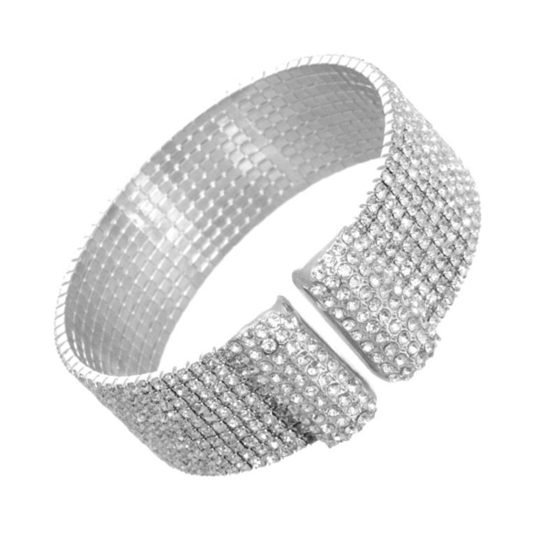 82489 - s 10 line Rhinestone Stretch BCLT CR