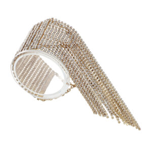 82735 - G Rhinestone Fringe Evening BCLT CR Gold