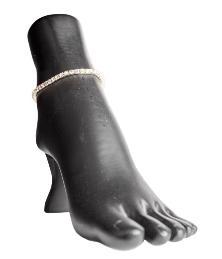 8321 - Rhinestone Stretchy Anklet - 1 Row - Image 5