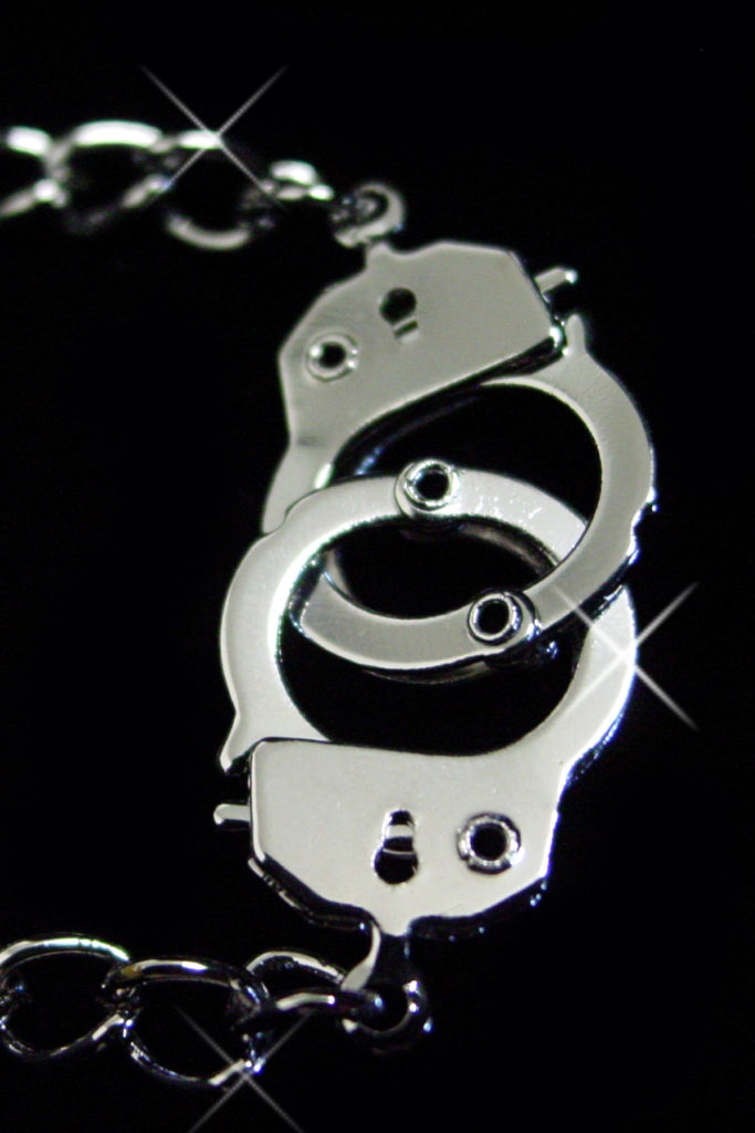 8337 - Anklet - Handcuff -Silver - Image 2