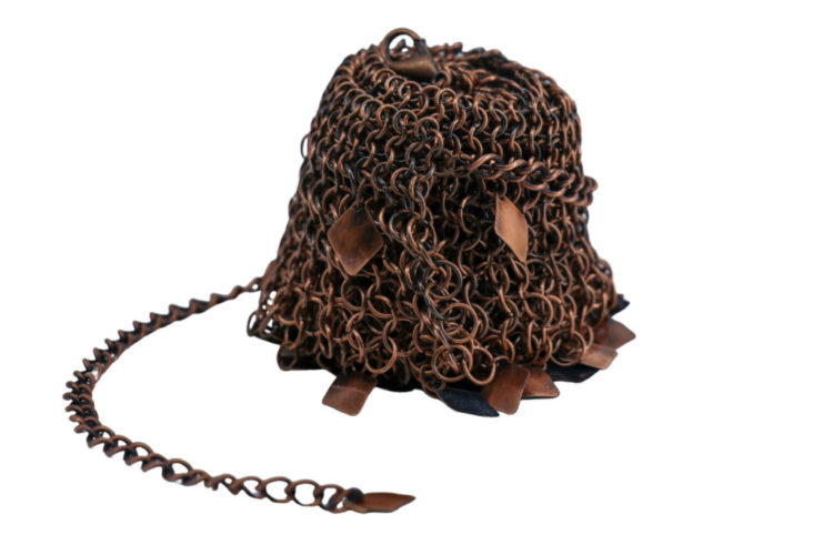 8391 - Chainmail Small Ring Belt with Coins - Image 4
