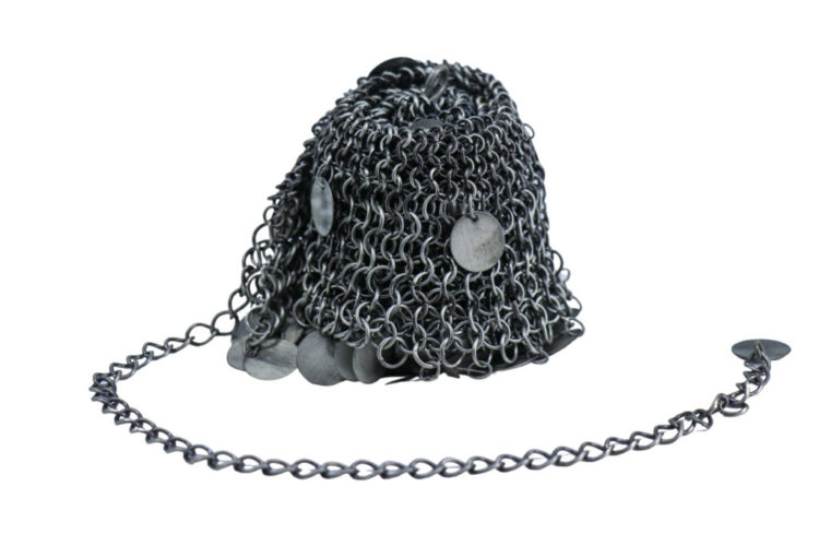 8391 - Chainmail Small Ring Belt with Coins - Image 6