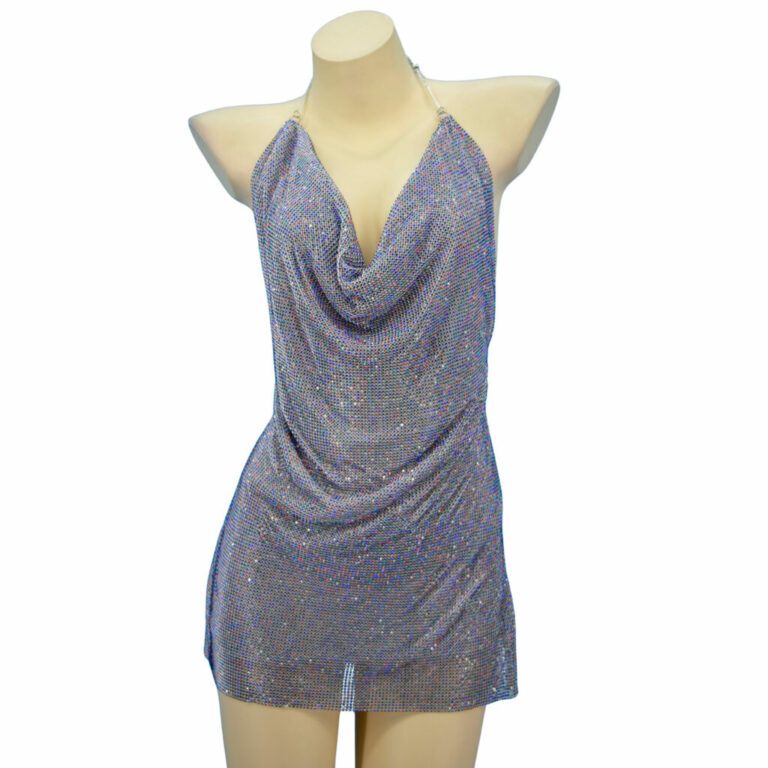 8457 - Long Rhinestone Dress - Image 18