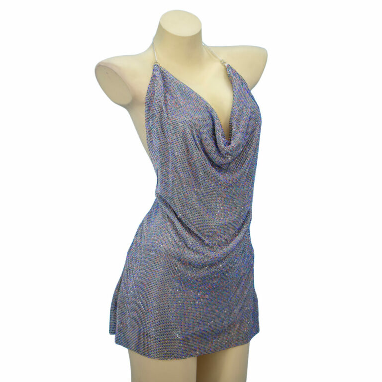 8457 - Long Rhinestone Dress - Image 19
