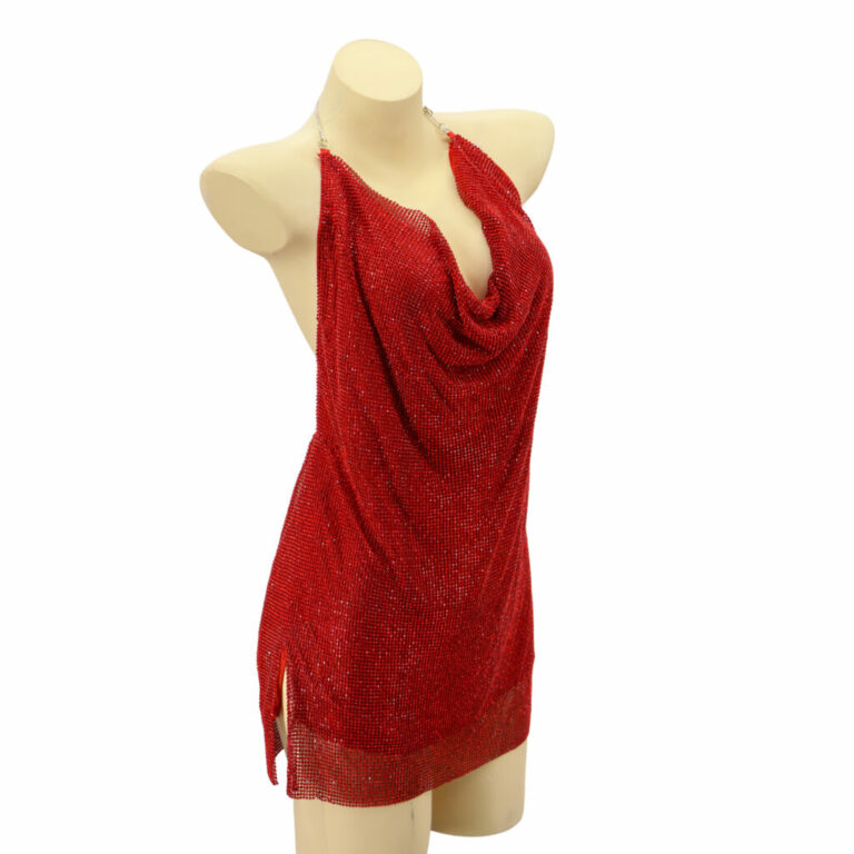 8457 - Long Rhinestone Dress - Image 26