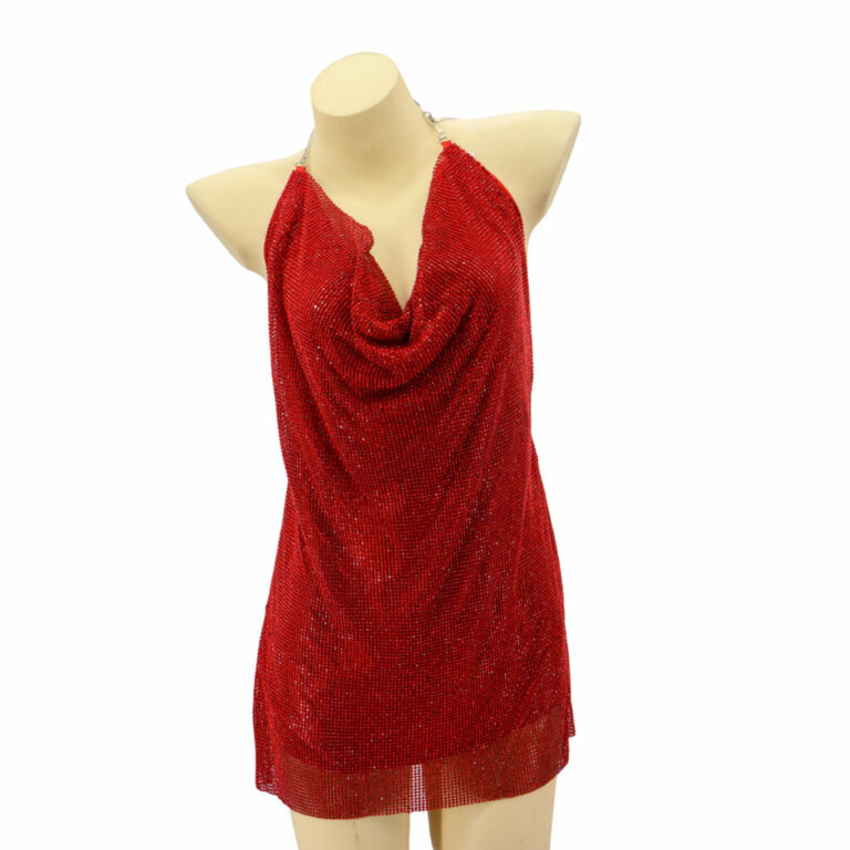 8457 - Long Rhinestone Dress - Image 25