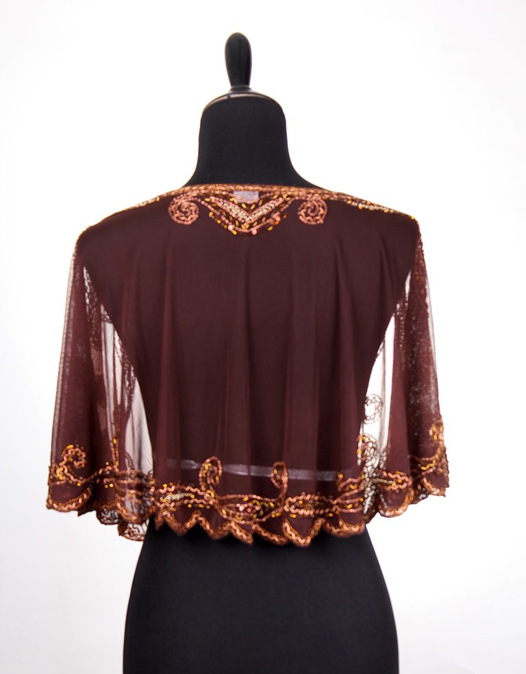 8906 - Beaded Flapper Cape - Image 3
