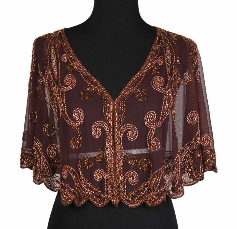 8906 - Beaded Flapper Cape - Image 2