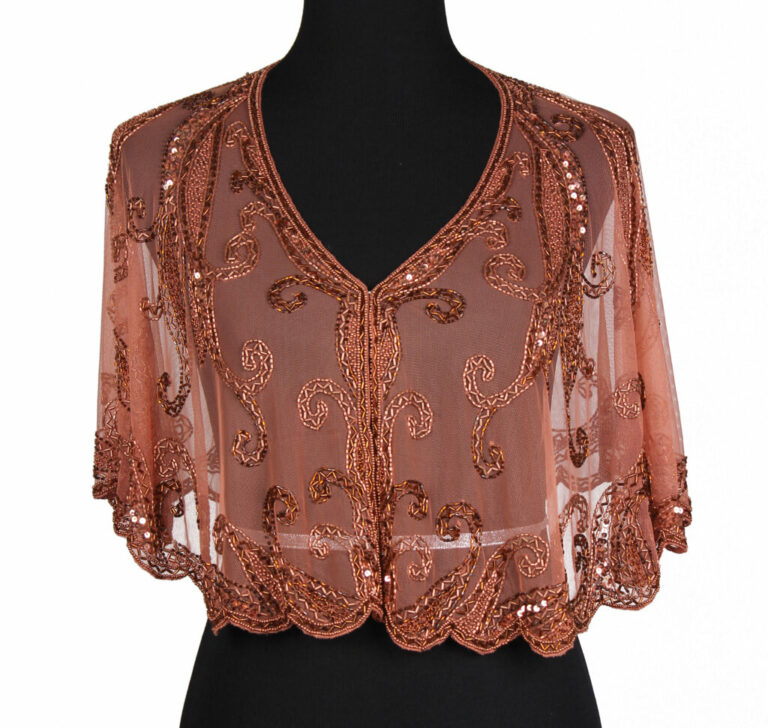 8906 - Beaded Flapper Cape - Image 4