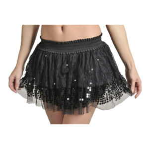 9506 - Lace Skirt with Pearl and Sequins, 3 layers