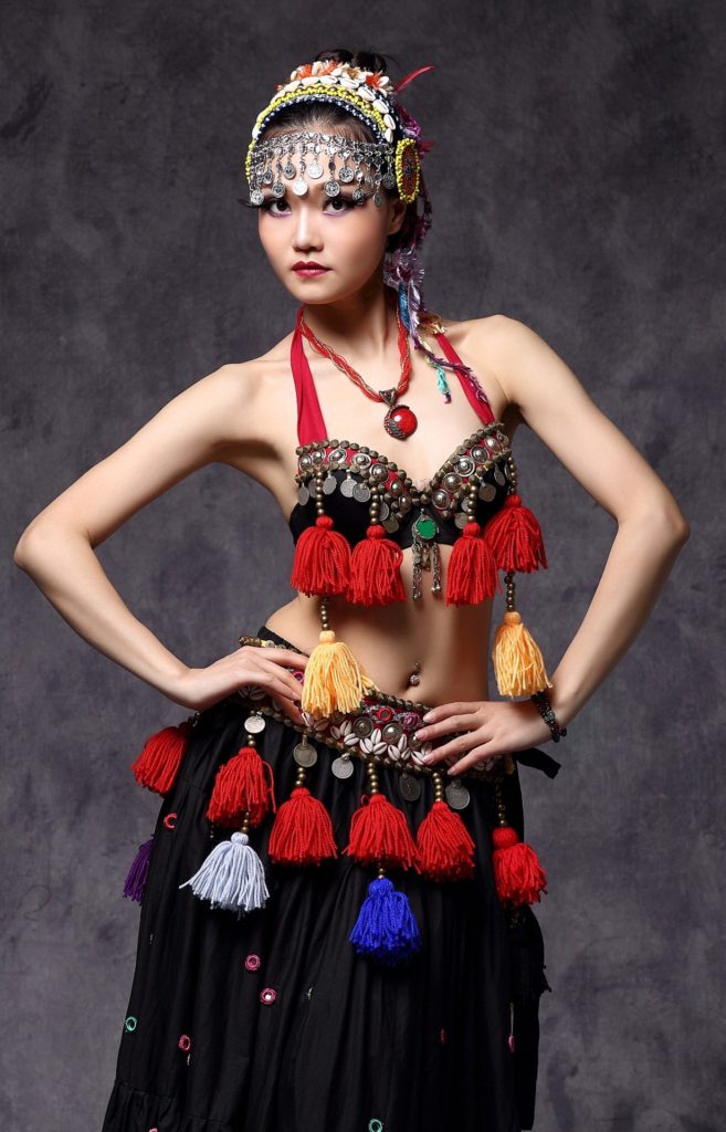 ATSW1085 - Tribal Coin Top with Tassels - Image 3
