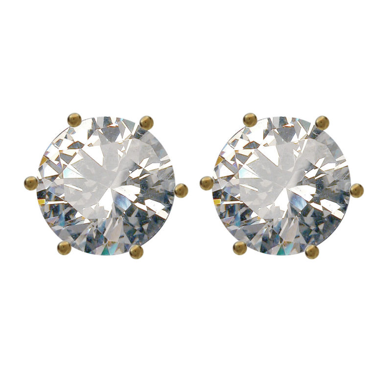 E305 - Round CZ Stud - Image 2