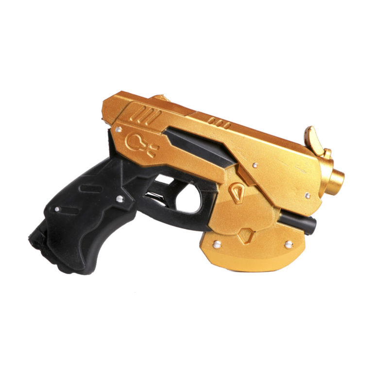 FG104GD - Gold and Black 9" Foam Anime Decorative Pistol Gun