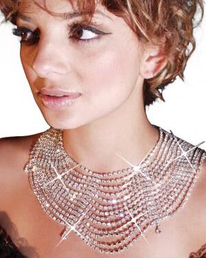 J1164 - Choker Multi Lines - Silver