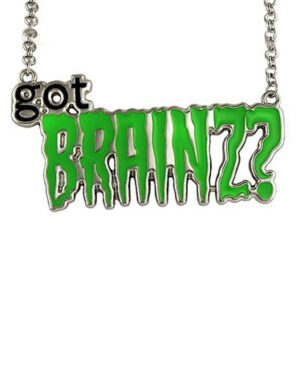 LC1394 - Got Brainz Green Necklace
