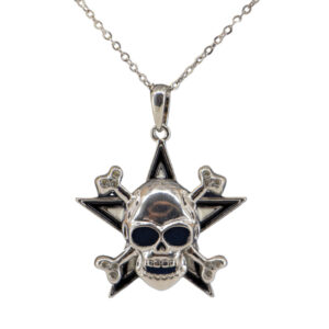 LC306 - Star with Skull and Crossbones - Silver
