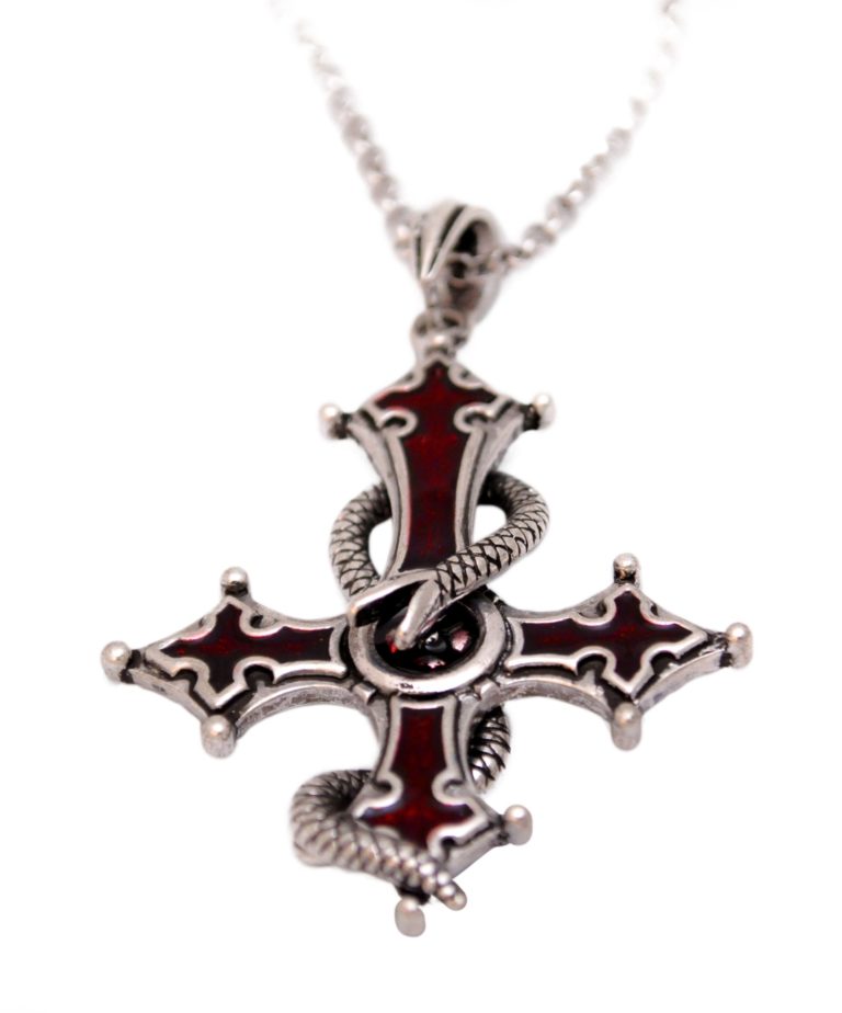 LC443 - Celtic cross with snake coiled around cross - Image 2