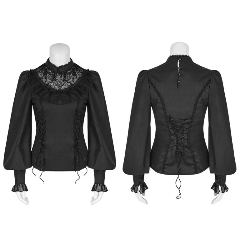 LY063 - Lolita Leg-of-Mutton Sleeve Shirt - Image 9