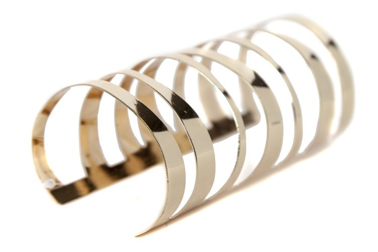 MBR5026 - Cuff - waivy cut - gold - Image 2
