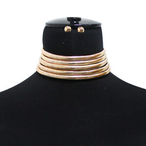 MS2009 - Choker Set Omega chain - Gold