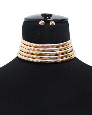 MS2009 - Choker Set Omega chain - Gold