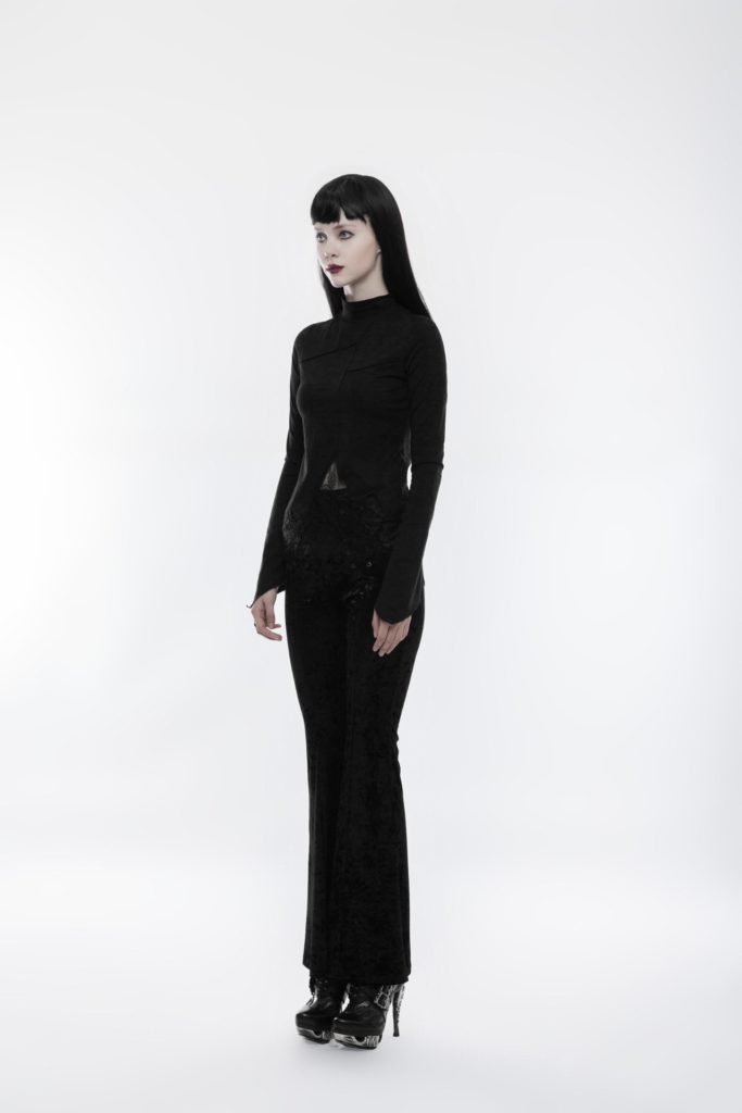 OPT155 - Jagged Lace Top Black - Image 5