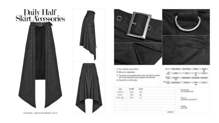 OQ380 - Daily Half Skirt Accessories - Image 9