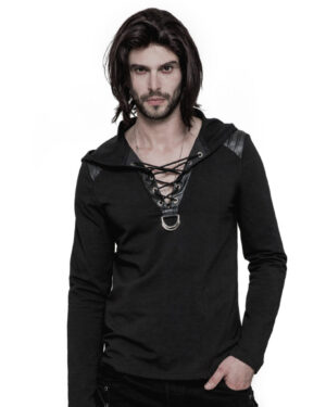 OT514 - Long Sleeve Punk Sweater with Hoodie