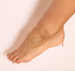 PRA2009 - Chain Anklet-Gold
