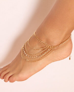 PRA2009 - Chain Anklet-Gold