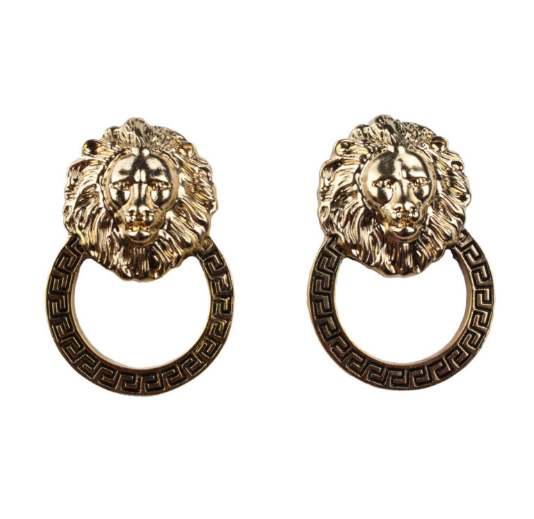 PRE1000 - Lion Head Earrings