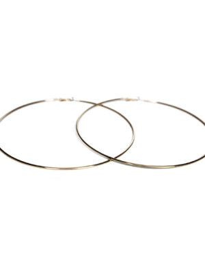PRE1014GD - Big Round Hoops 5"