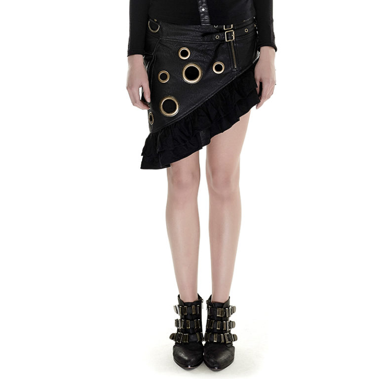 Q283 - Steampunk Flounce Kilt Skirt - Image 3
