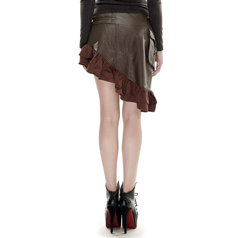 Q283 - Steampunk Flounce Kilt Skirt - Image 7