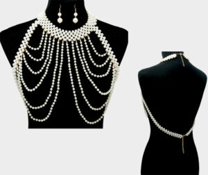 QBC6003 - Pearl chunky bodychain