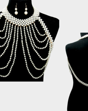 QBC6003 - Pearl chunky bodychain