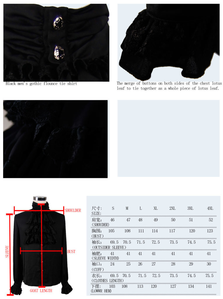 SJM126 - Pirate, Gothic Shirt - Image 7