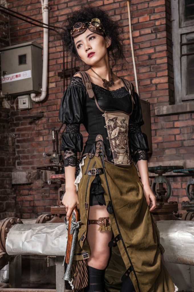 SP083 - Long Skirt with Open Slit - Image 4