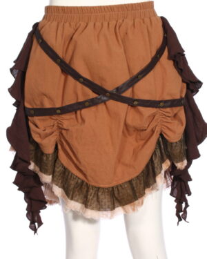 SP189 - Brown Steampunk Short Skirt