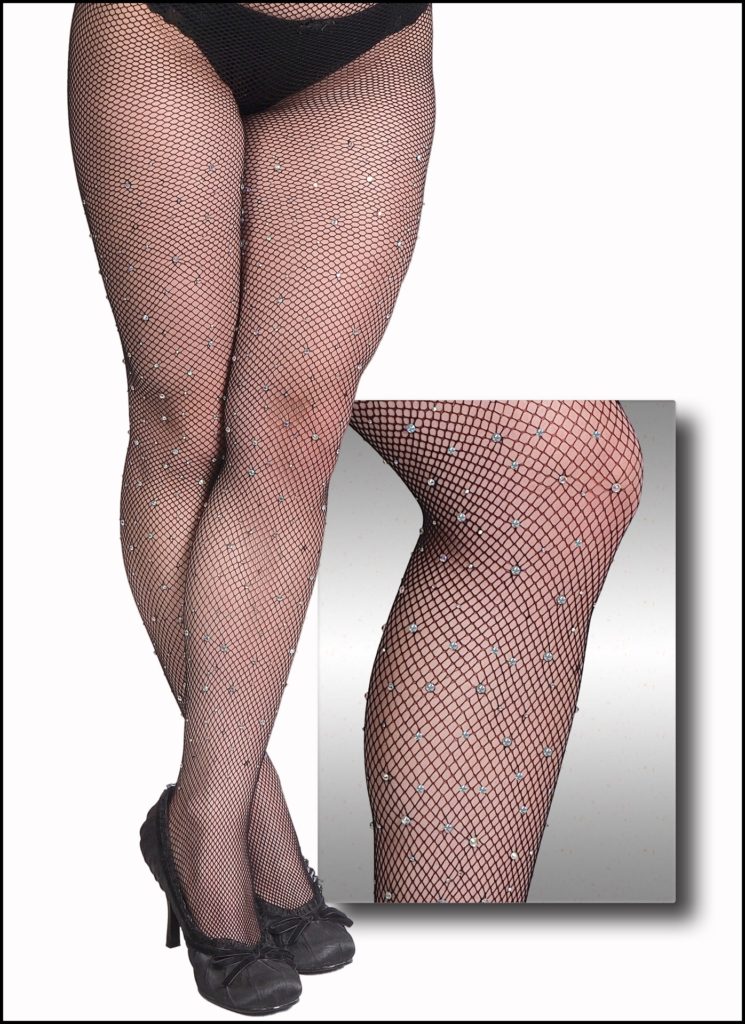 ST1202STN - Fishnet Pantyhosewith AB stones - Image 2