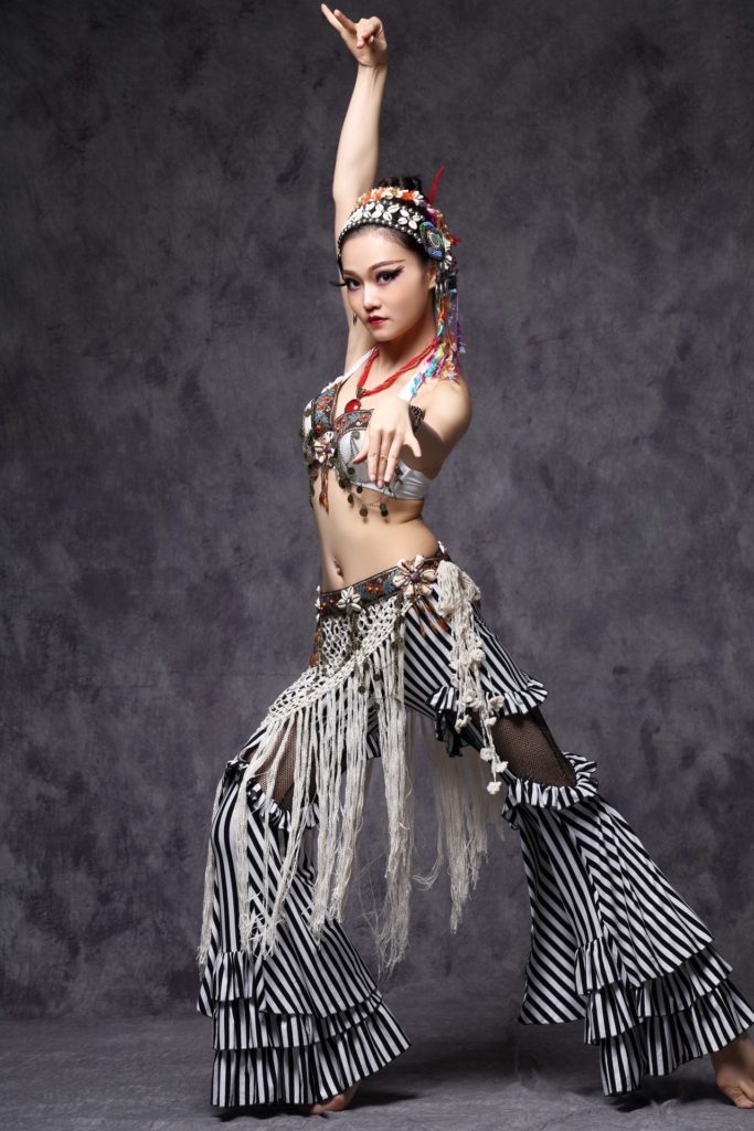 W1114 - Tribal Top with Coin Swags - Image 4
