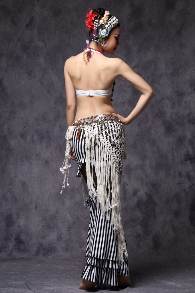W1114 - Tribal Top with Coin Swags - Image 6