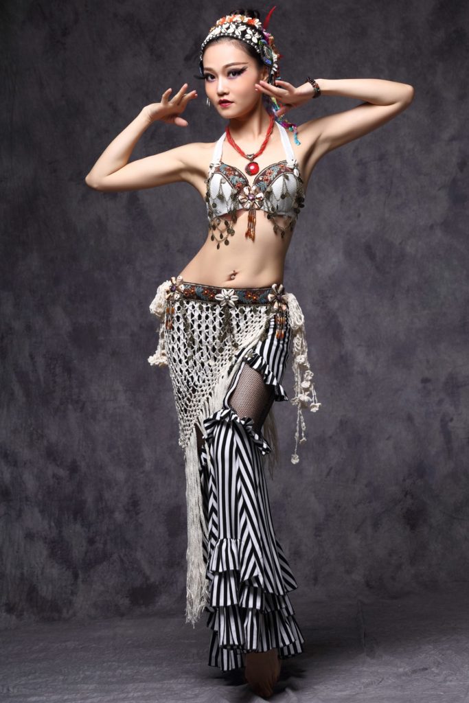 W1114 - Tribal Top with Coin Swags - Image 3