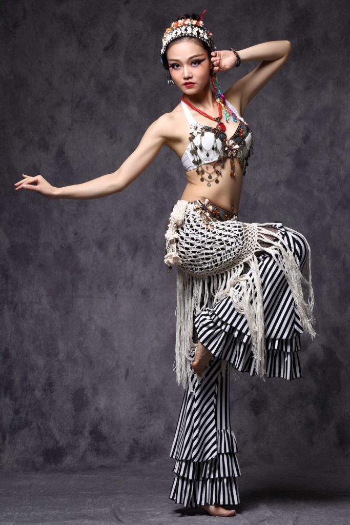 W1114 - Tribal Top with Coin Swags - Image 5