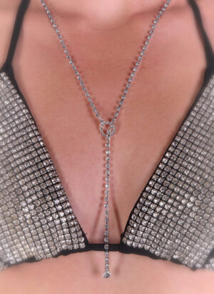 W5 - Single Row Y Lariat Necklace