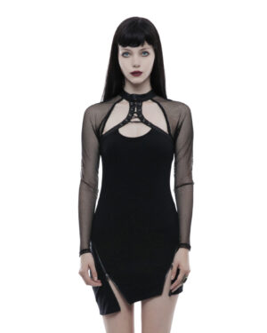 WQ348 - Punk Inclined Pendulum Dress - ML
