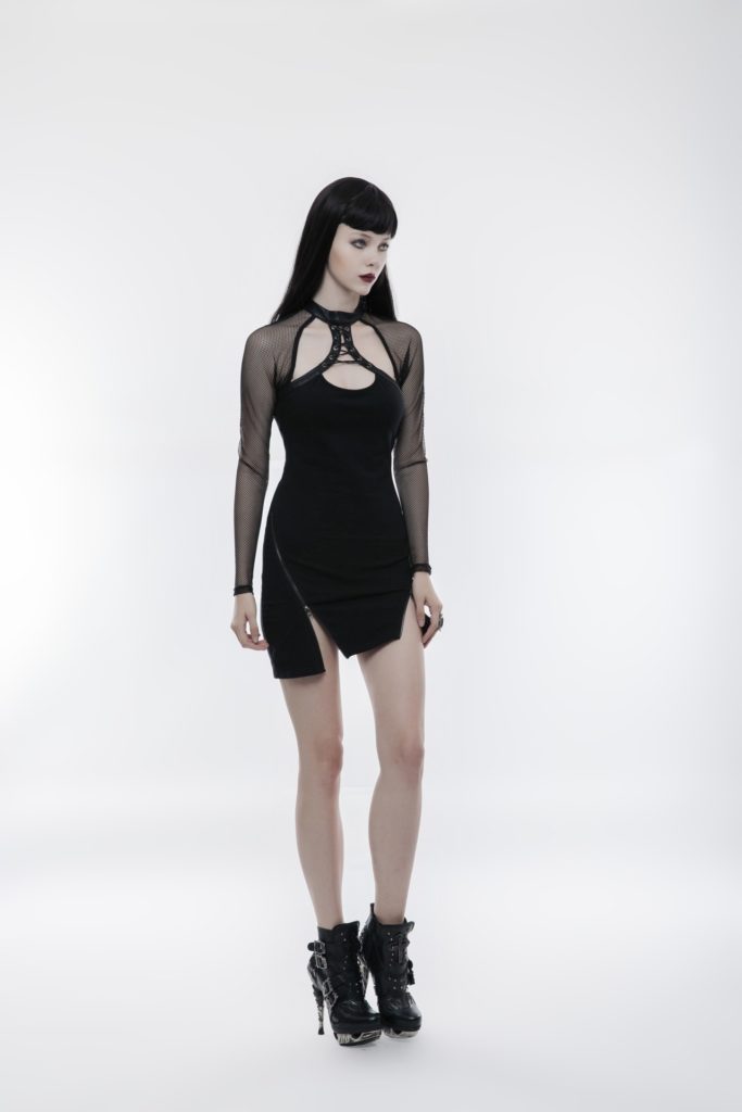 WQ348 - Punk Inclined Pendulum Dress - ML - Image 4