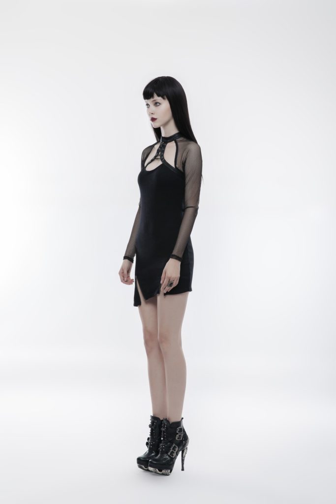 WQ348 - Punk Inclined Pendulum Dress - ML - Image 3
