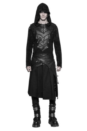 WQ372 - Punk Removable Half Skirt Kilt