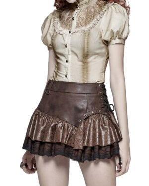 WQ385 - Steamy Punk Miniskirt